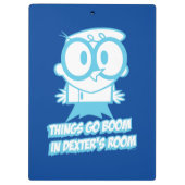 Dingen gaan in Dexter's kamer Klembord (Achterkant)