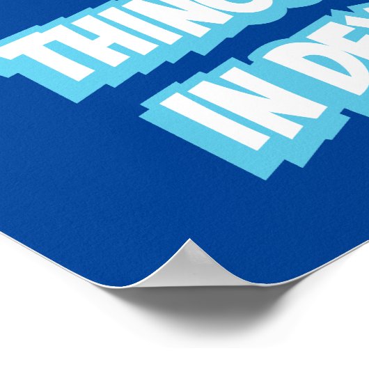 Dingen gaan in Dexter's kamer Poster (Hoek)