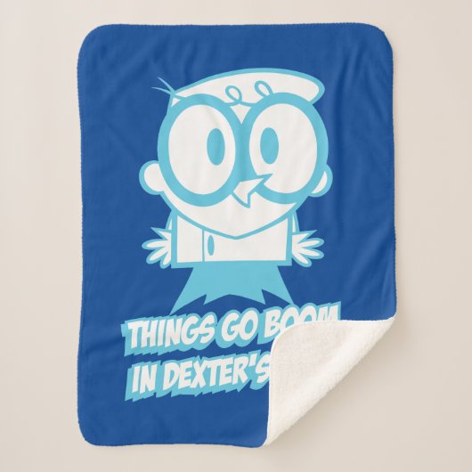 Dingen gaan in Dexter's kamer Sherpa Deken (Voorkant)