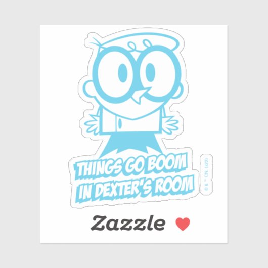 Dingen gaan in Dexter's kamer Sticker (Vel)