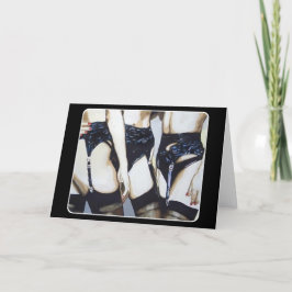 'Dingen gebeuren als het feest afloopt' Schilderij Bedankkaart