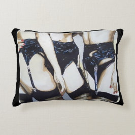 'Dingen gebeuren' Schilderen op een Accent Kussen