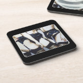 'Dingen gebeuren' Schilderen op een Bier Onderzetter (Linkerzijde)