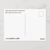 'Dingen gebeuren' Schilderen op een Briefkaart (Achterkant)