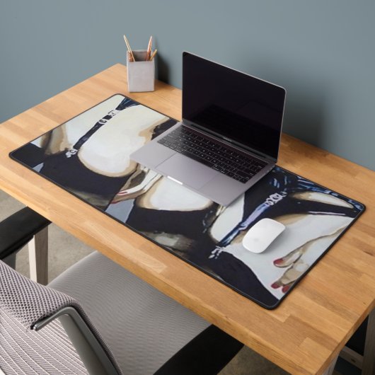 'Dingen gebeuren' Schilderen op een Bureaumat (Kantoor 2)