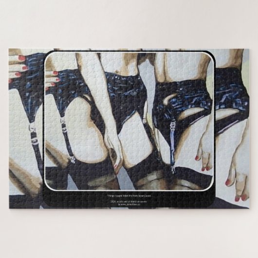 'Dingen gebeuren' Schilderen op een Legpuzzel (Horizontaal)