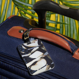 'Dingen gebeuren' Schilderen op een schilderij Bagagelabel