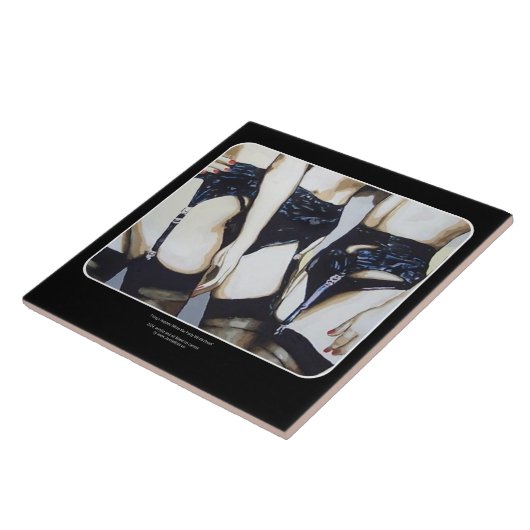 'Dingen gebeuren' Schilderen op een Tegeltje (Zijkant)