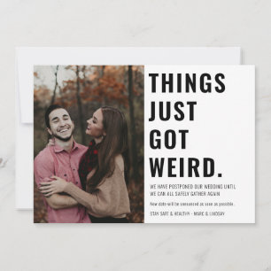 Dingen hebben gewoon een vreemde foto.. save the date