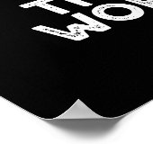 Dingen IJzeren werken met grappige IJzer Pun Dark Poster (Hoek)