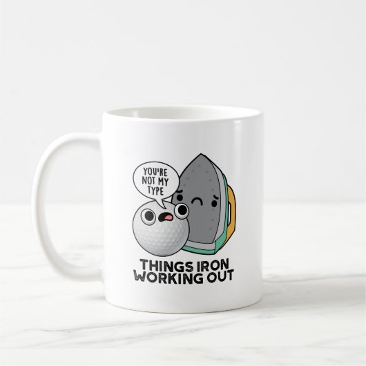 Dingen IJzeren werken met grappige ijzerdraad Koffiemok (Links)