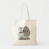 Dingen IJzeren werken met grappige ijzerdraad Tote Bag (Voorkant)