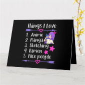 Dingen Ik hou van anime manga schetsen Ramen Nice  Kaart (Gele Bloem)