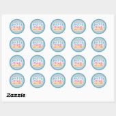 dingen in ronde sticker (Vel)