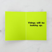 "DINGEN KIJKEN OMHOOG" Aanmoedigingsmonster Kaart (Binnen)