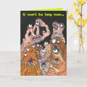 "DINGEN KIJKEN OMHOOG" Aanmoedigingsmonster Kaart (Gele Bloem)