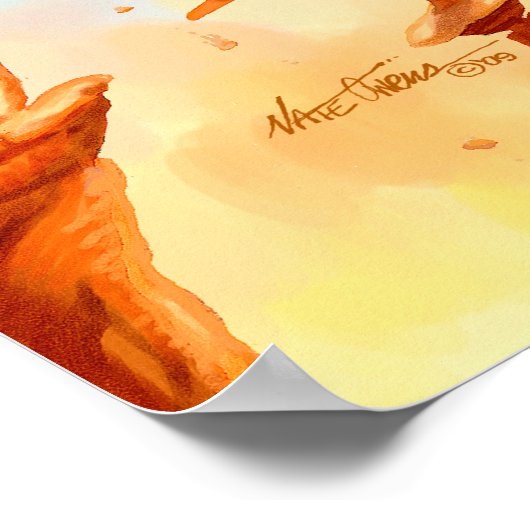 "Dingen kijken omhoog" Poster (Hoek)