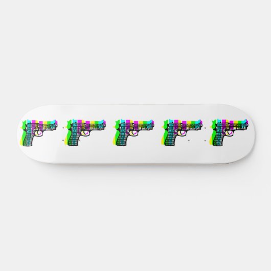 Dingen met Pistolen aan Skateboard (Horizontaal)