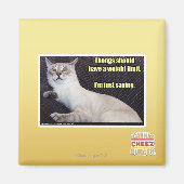 Dingen moeten een gewichtslimiet hebben. magneet (Voorkant)