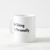 Dingen Niet Persoonlijk Opvatten Koffiemok (Voorkant links)