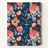 Dingen om bezig te lijken tijdens grappige bloemig notitieboek (Achterkant)