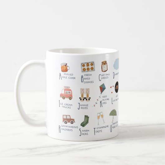 Dingen om dankbaar voor dankbaarheid te zijn koffiemok (Links)