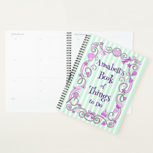 Dingen om een spiraalplanner te maken planner (Display)