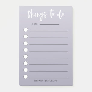 Dingen om moderne checklist Paarse ombre te doen Post-it® Notes