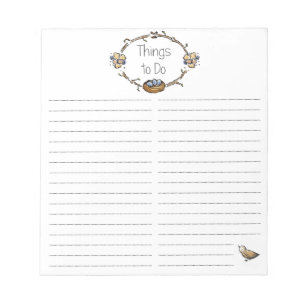 Dingen om notebooks te doen notitieblok