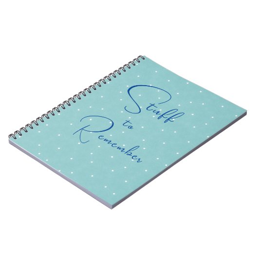 Dingen om Notitieboek te onthouden (Linkerzijde)