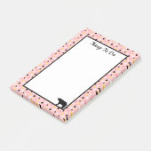 Dingen om te doen Beer en Stippen op Roze Post-it® Notes (Schuin)