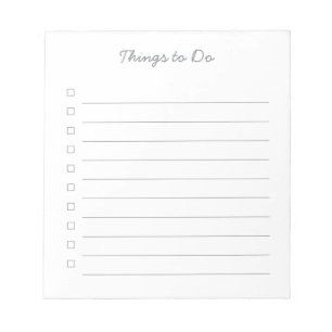Dingen om te doen Checklist - 40 pagina Notitieblo Notitieblok