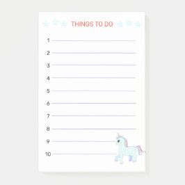 Dingen om te doen & Eenhoorn Post-it® Notes