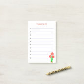 Dingen om te doen & Hartbloemen Post-it® Notes (Op bureau)