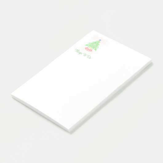 Dingen om te doen Kerstboom Post-it® Notes (Schuin)
