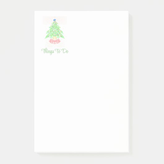 Dingen om te doen Kerstboom Post-it® Notes (Voorkant)