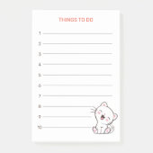 Dingen om te doen & Kitty Kat Post-it-notities Post-it® Notes (Voorkant)