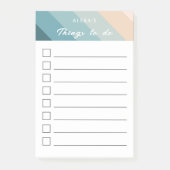 Dingen om te doen lijst - Kuststrepen Post-it® Notes (Voorkant)
