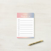 Dingen om te doen-lijst - Vaporwave Post-it® Notes (Op bureau)