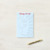 Dingen om te doen & Machu-Picchu bergsilhouet Post-it® Notes (Op bureau)