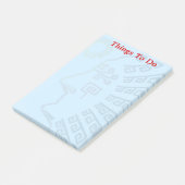 Dingen om te doen & Machu-Picchu bergsilhouet Post-it® Notes (Schuin)