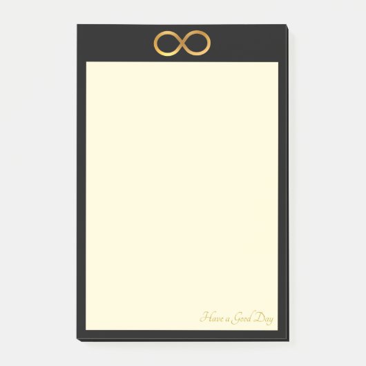 Dingen om te doen met Gouden Oneindigheidssymbool Post-it® Notes (Voorkant)