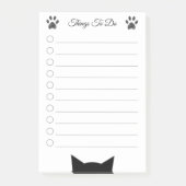Dingen om te doen met kattenkop en -poten post-it® notes (Voorkant)