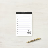Dingen om te doen met Skull & Bones Post-it® Notes (Op bureau)