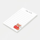 Dingen om te doen & Mooie kleine vos Post-it notit Post-it® Notes (Schuin)