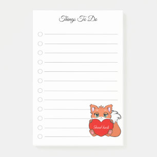 Dingen om te doen & Mooie kleine vos Post-it-notit Post-it® Notes