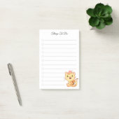 Dingen om te doen & Muziekaal kat Post-it-notities Post-it® Notes (Kantoor)