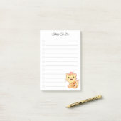 Dingen om te doen & Muziekaal kat Post-it-notities Post-it® Notes (Op bureau)