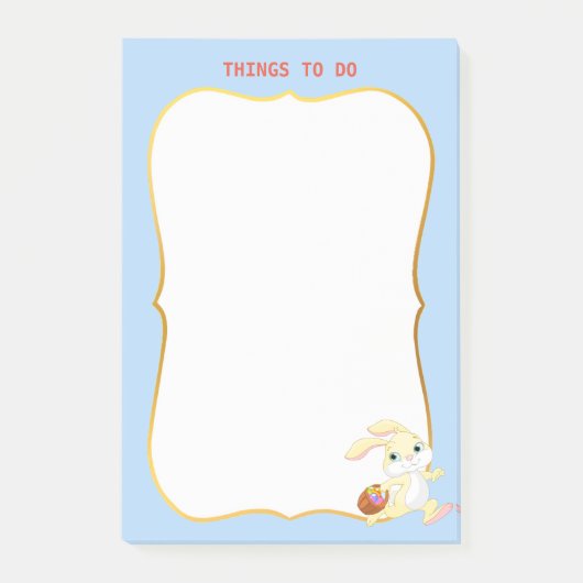 Dingen om te doen & Paashaas Post-it® Notes (Voorkant)