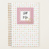 Dingen om te doen Pastel Hearts Leuke Moderne Plan Planner (Voorkant)
